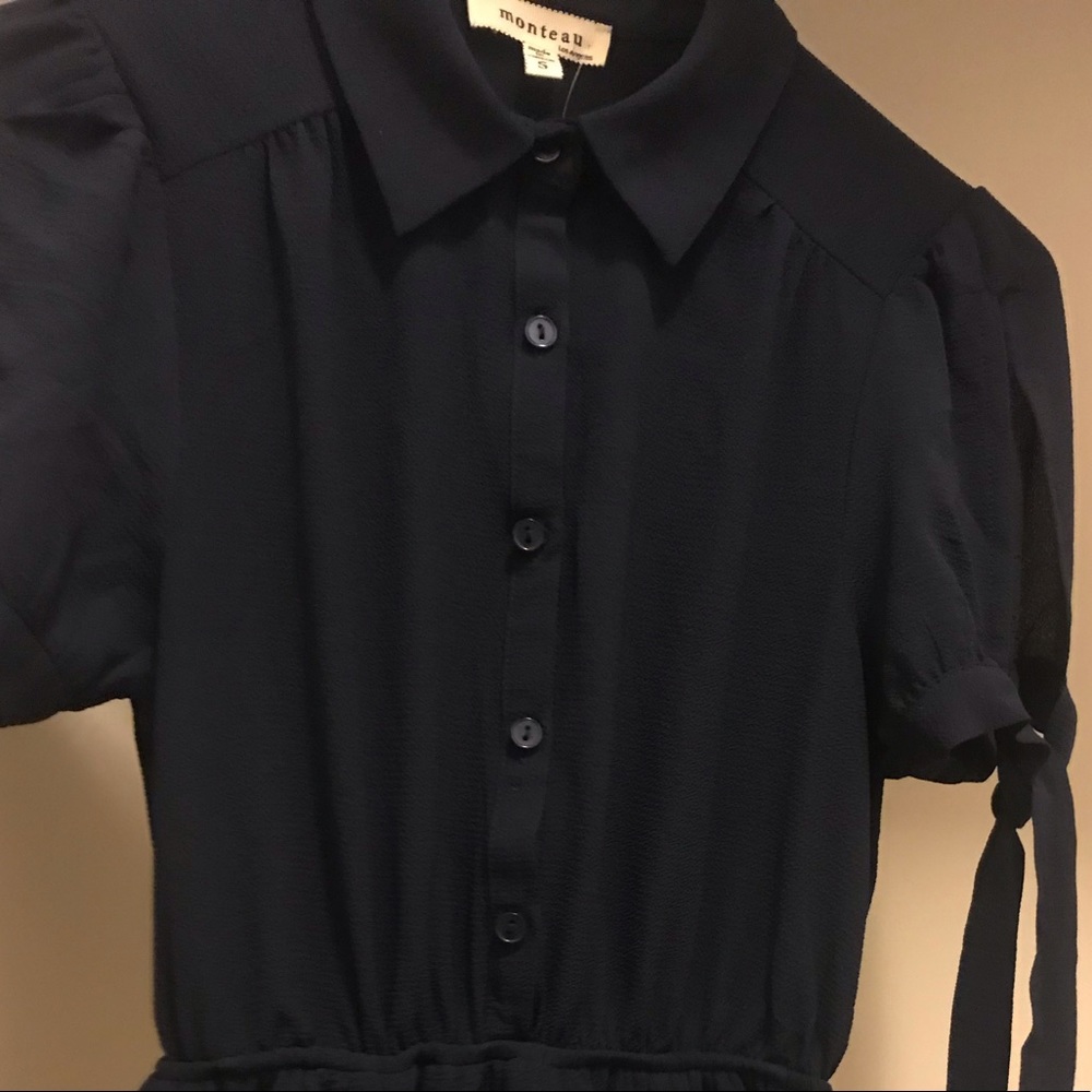 Navy Blue Casual Dress Small